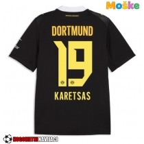 Moške Nogometnih dresov Borussia Dortmund Konstantinos Karetsas #19 Gostujoči 2026-27 Kratki rokavi